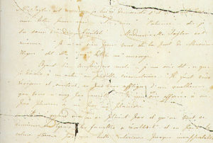 One of Charlotte Bronte's impassioned letters to her married Belgian professor, Monsieur Heger