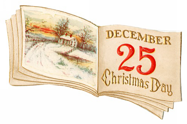 Dec 25 Calendar page