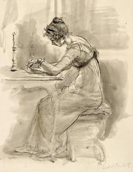 Jane Austen writing