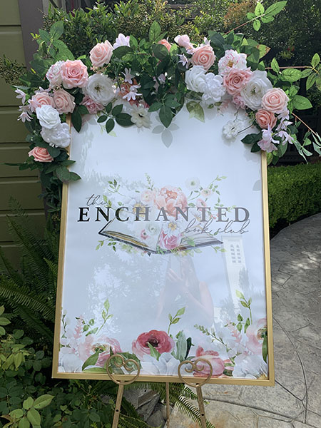 Enchanted Book Club Sign