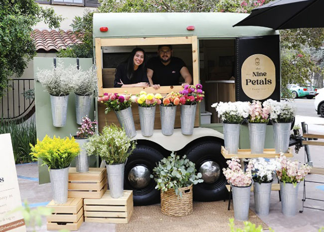 Flower truck surprise