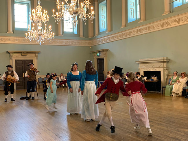 Dancers in the assembly rooms