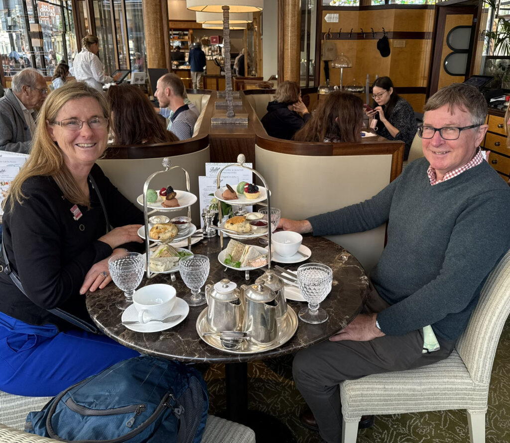 Tea with my English friend David Dore