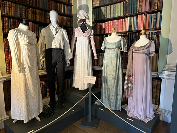 A collection of costumes from the 1995 films SENSE AND SENSIBILITY and PRIDE AND PREJUDICE were on display at Harewood House.