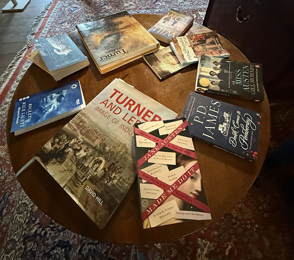At Harewood House, it was a thrill to find the short story anthology JANE AUSTEN MADE ME DO IT (edited by Laurel Ann Nattress) featured prominently on a side table -- with my name on the cover as one of the contributing authors.