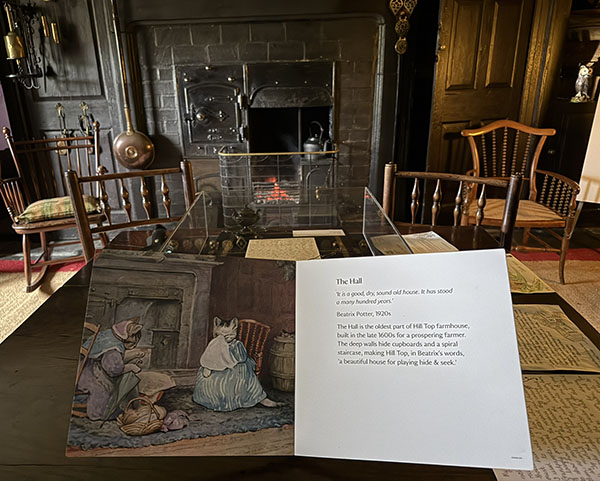 Beatrix Potter's front hall inspired this drawing in her book