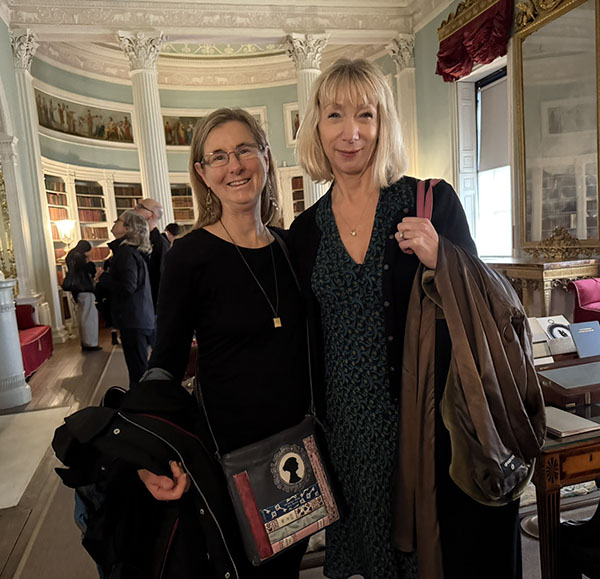 Gill Paul and me at Kenwood House in Hampstead
